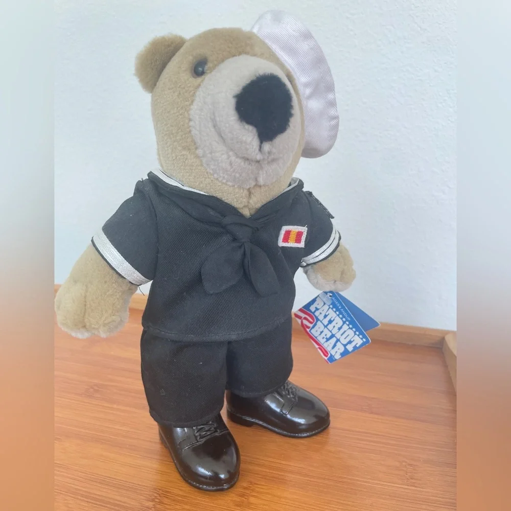 Vintage 1994 Patriot‎ Bear Marine Teddy Bear plushie Limited edition Collectible